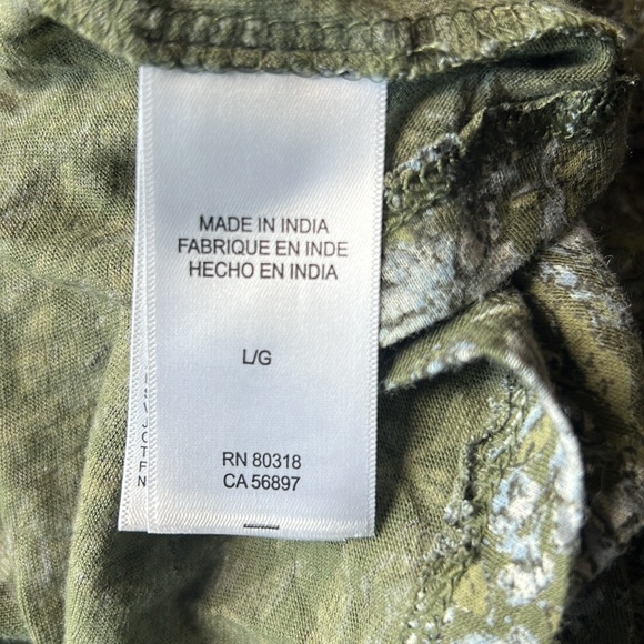 NWT Lucky Brand Blouse L - Picture 8 of 8